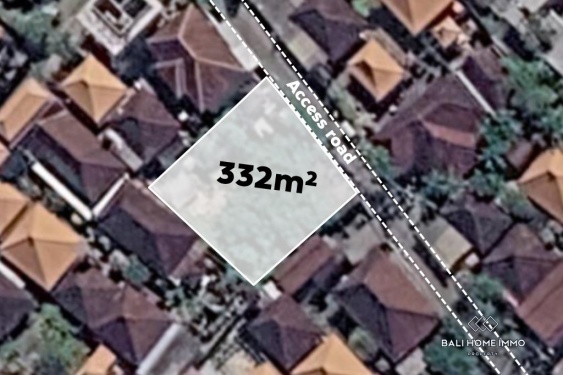 Terrain de 332 m² à vendre en bail à Canggu Berawa