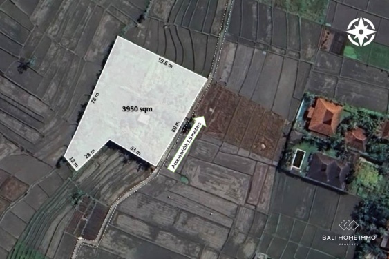 Image 1 from 39,5 are lahan dijual di tepi pantai Nyanyi.