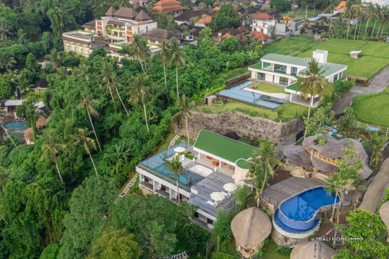 Image 13 from Chef-d'œuvre architectural de 4 chambres avec piscine à débordement à vendre et à louer à Ubud