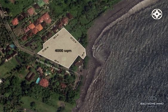 Image 1 from Beachfront land for sale Freehold in east Bali jasri