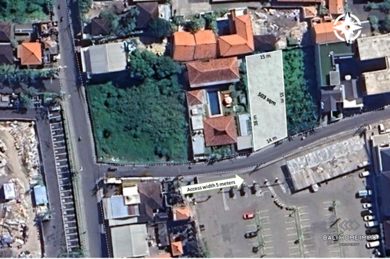 Image 1 from 5.3 streetfront land in touristic zone for sale in berawa