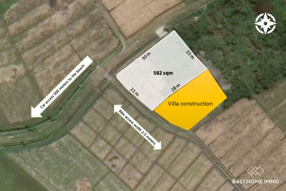 Image 1 from 5.82 are land for sale leasehold with ricefield view in Yeh Gangga Tabanan