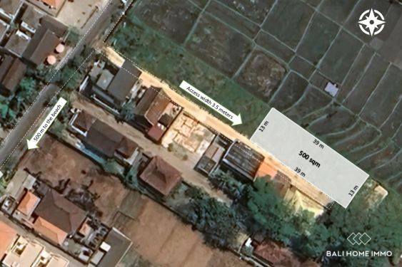 Image 1 from 5 Are Land in Touristic Zone for Sale walking distance to Cemagi Beach Bali