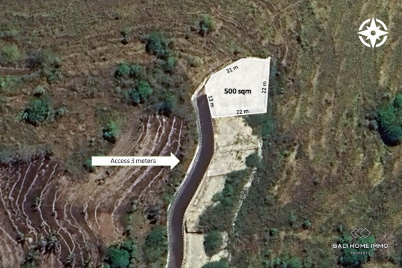 Image 1 from 5 are land with ocean view for sale freehold in Nusa Penida