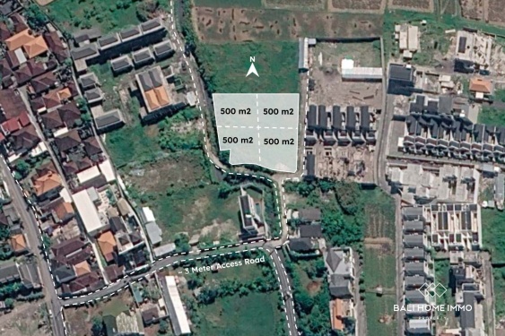 Tanah seluas 2000 m2 untuk dijual dengan sistem sewa guna usaha di Seminyak, Bali.