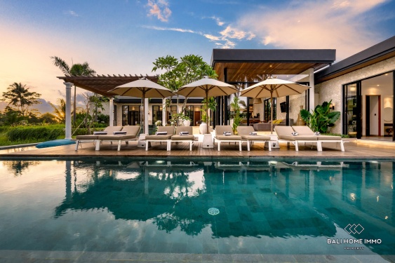 Image 1 from 6 bedroom luxurious villa with ricefield and jungle view for sale leasehold in Ubud