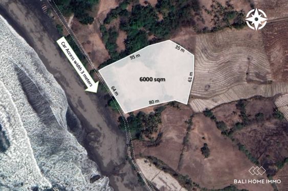 Image 1 from 60 are tanah tepi pantai dijual hak milik di Pantai Kelecung Tabanan