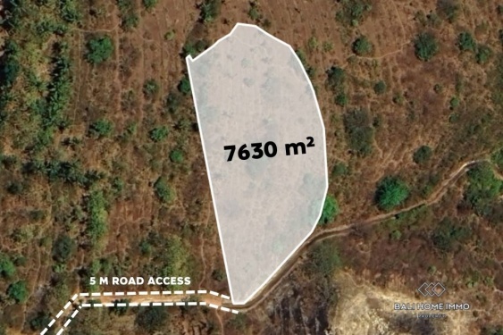 7630 m² LAND FOR SALE FREEHOLD IN NUSA PENIDA
