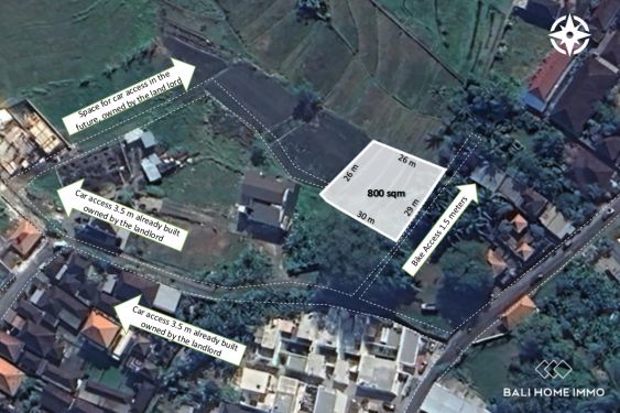 Image 1 from 8 Are residential land with ricefield view for sale in Tumbak Bayuh