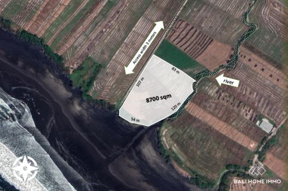 Image 1 from 87 are beachfront land for sale leasehold in Pasut Beach Tabanan