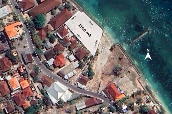BEACHFRONT 1100m² LAND FOR LEASEHOLD SALE IN NUSA PENIDA BALI