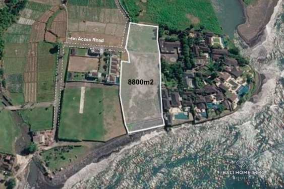 Terrain de 8800 m² en bord de mer zone rose à vendre à Pabean Beach, Sukawati