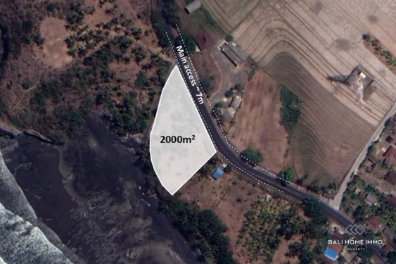 Image 1 from Terrain en bord de mer à vendre en pleine propriété sur la côte ouest de Bali, plage de Balian Soka