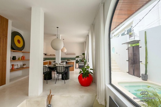 Image 5 from Villa cantik 1 kamar dijual dengan status hak sewa di Umalas, Bali.