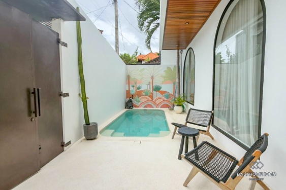 Image 20 from Villa cantik 1 kamar dijual dengan status hak sewa di Umalas, Bali.