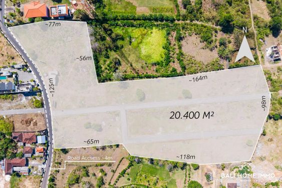 Image 1 from Big Plot Residential Land for Sale Leasehold in Pandawa with Ocean View