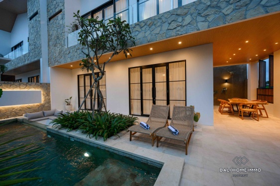 Villa neuve de 2 chambres à vendre à bail à Bali Canggu côté résidentiel