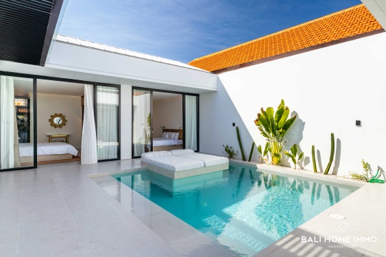 Villa baru 2 kamar dijual dengan status hak sewa di Sanur, Bali.