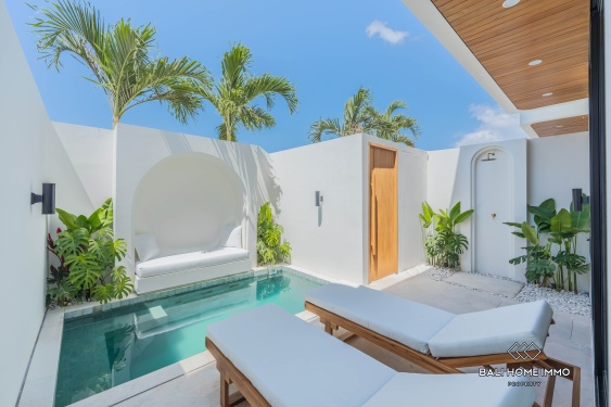 Villa tropicale de charme avec 1 chambre, flambant neuve, à vendre à Bingin