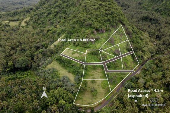 Image 1 from Hillside Land with Breathtaking panoramic view for sale Freehold in Manggis Candidasa East Bali