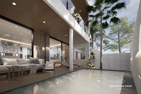 Villa élégante de 3 chambres sur plan à vendre en bail emphytéotique à Tumbak Bayuh, Bali
