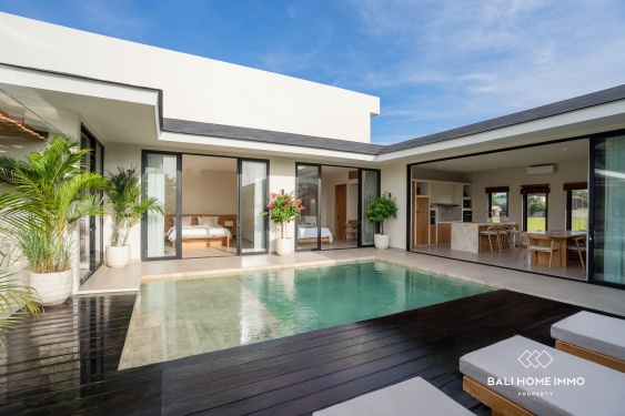 Villa Elegan 3 Kamar Dijual dengan Pemandangan Sawah di Kedampang, Kerobokan