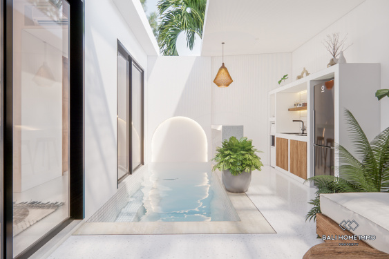 Image 1 from Empat unit vila off-plan 1 Kamar untuk dijual leasehold di Bali Canggu Sisi perumahan