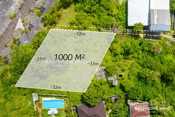 Image 1 from Good Deal Residential Land for Sale Leasehold with Ocean View in Kutuh