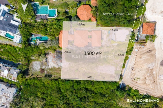 Good Investment Land for Sale Freehold with Safe Ocean View in Bingin