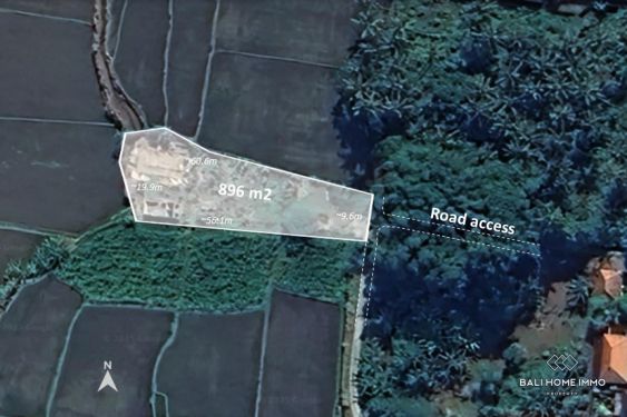 Image 1 from Green belt view land for sale leasehold in Bali Kemenuh near Ubud
