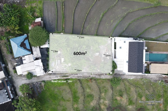 Land for Sale Leasehold in Bali Canggu Residential Side