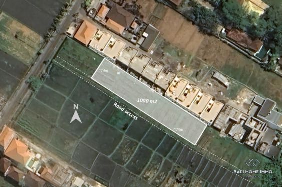 Image 1 from Land for sale leasehold walking distance to Cemagi Beach Bali