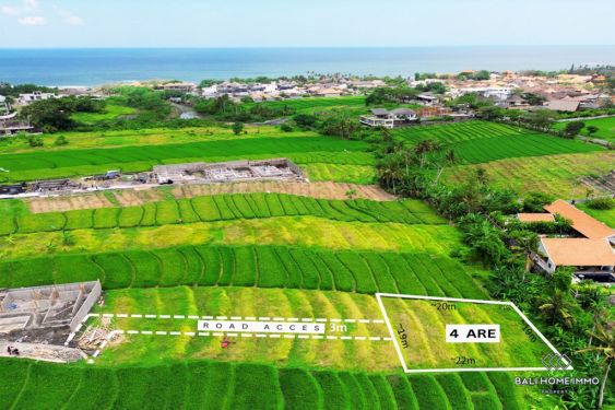 Image 1 from Terrain avec vue à vendre en leasing à Bali Pererenan près de Pantai Lima