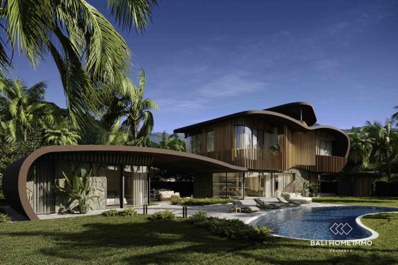 Image 1 from Villa de luxe de 4 chambres sur plan avec vue sur l'océan à vendre à Keramas Beach