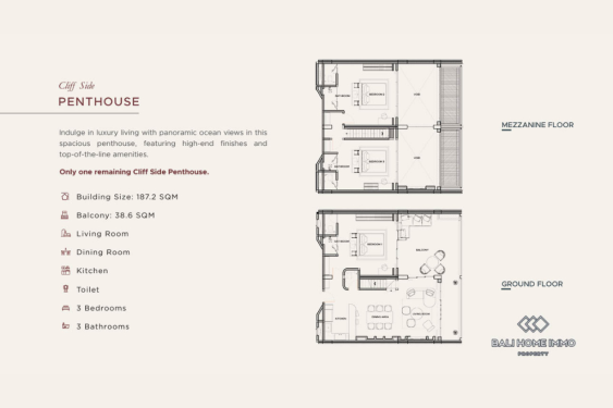 Image 8 from Penthouse et résidence de luxe à flanc de falaise à Bingin Beach Bali