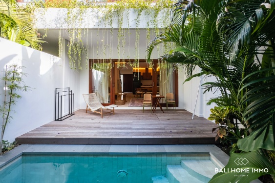 Villa moderne de 2 chambres à vendre en bail emphytéotique à Sanur, Bali