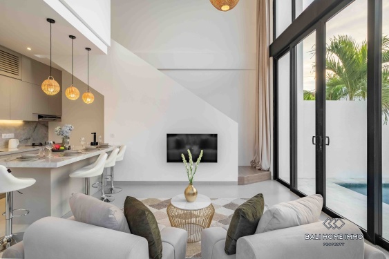 Image 3 from Villa minimaliste de 2 chambres nouvellement construite à vendre en bail à Padonan Canggu Bali