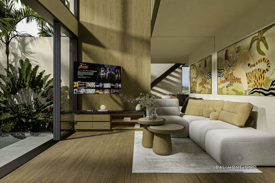 Image 2 from Dijual villa 1 kamar off-plan dengan hak guna pakai di Canggu, Bali