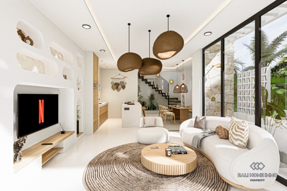 Image 5 from Villa 1 Kamar off-plan Dijual dengan Status Hak Sewa di Tepi Pantai Pererenan, Bali