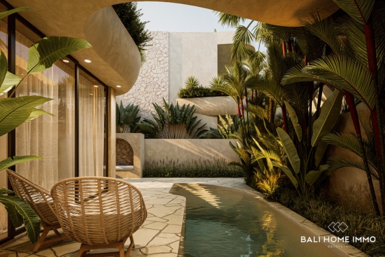 Image 2 from Villa 1 chambre sur plan à vendre en bail emphytéotique près de la plage de Suluban