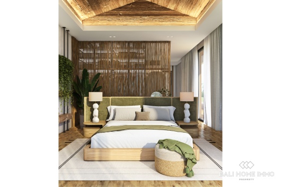 Image 10 from Villa moderne tropicale de 2 chambres avec vue sur l'océan, sur plan, à vendre près de GWK à Melasti