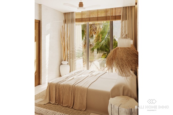 Image 15 from Villa moderne tropicale de 2 chambres avec vue sur l'océan, sur plan, à vendre près de GWK à Melasti