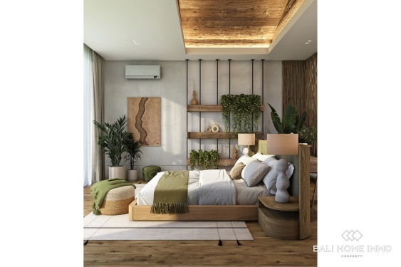 Image 11 from Villa moderne tropicale de 2 chambres avec vue sur l'océan, sur plan, à vendre près de GWK à Melasti