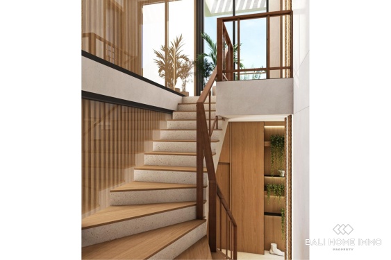 Image 9 from Villa moderne tropicale de 2 chambres avec vue sur l'océan, sur plan, à vendre près de GWK à Melasti