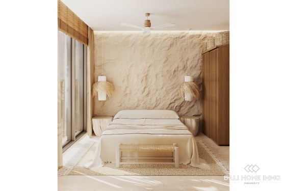 Image 14 from Villa moderne tropicale de 2 chambres avec vue sur l'océan, sur plan, à vendre près de GWK à Melasti