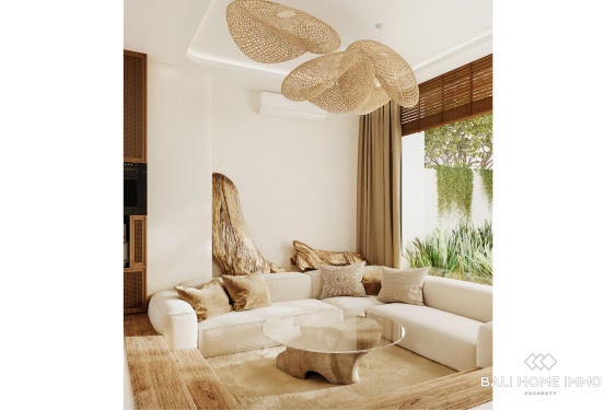 Image 4 from Villa moderne tropicale de 2 chambres avec vue sur l'océan, sur plan, à vendre près de GWK à Melasti