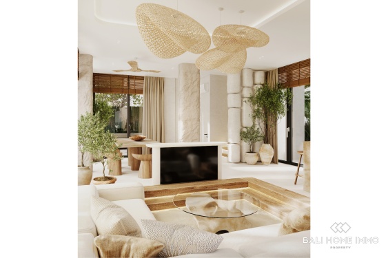 Image 5 from Villa moderne tropicale de 2 chambres avec vue sur l'océan, sur plan, à vendre près de GWK à Melasti