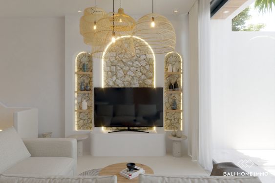 Image 6 from Villa moderne de 2 chambres sur plan à vendre en location à Kedungu Beachside