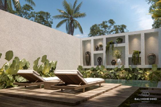 Image 2 from Villa moderne de 2 chambres sur plan à vendre en bail avec vue sur les rizières près de Canggu Bali