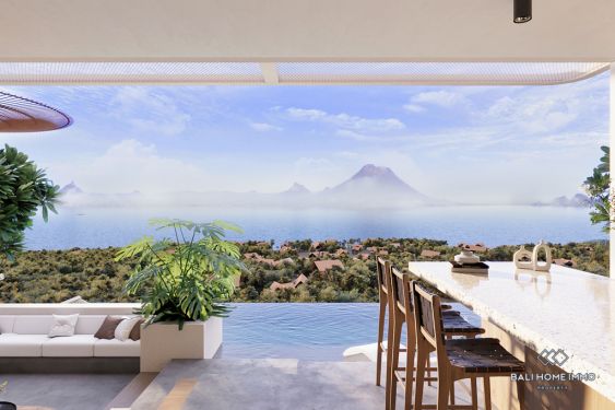 Image 4 from Villa sur plan de 2 chambres avec vue sur l'océan à vendre en bail à Nusa Penida Bali